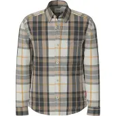 JOOP! Camisa navy / castanho / amarelo / branco lã