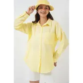 Big Dart Camisa 'Hemden' amarelo limão