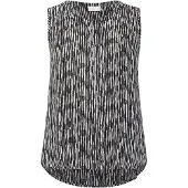 KAFFE CURVE Blusa 'KCAmi' preto / branco