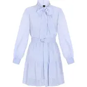 Dreimaster Klassik Vestidos camiseiros azul claro