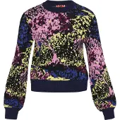 MyMo ROCKS Pullover azul noturno / verde / cor-de-rosa