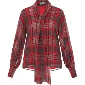 Dreimaster Blusa turquesa / púrpura