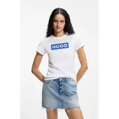 HUGO Camisa 'Classic' azul / branco