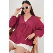 Big Dart Blusa borgonha