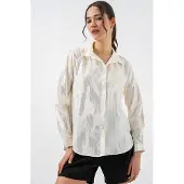 Big Dart Camisa prata / branco
