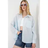 Big Dart Blusa azul