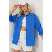 Big Dart Camisa azul real