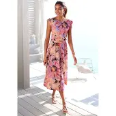 LASCANA Vestido lavanda / alperce / rosa claro / preto