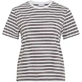 Vila Camisa 'VINORA' castanho escuro / branco