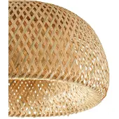 LINDBY Candeeiro de teto Jadwiga, Ø 45 cm, bambu, E27