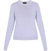 Faina Pullover azul fumado / branco