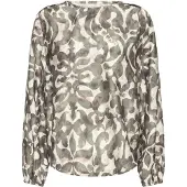 Fransa Blusa 'ARIANA' bege / cáqui