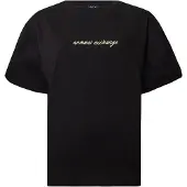 Armani Exchange Camisa bege claro / preto