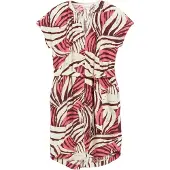 s.Oliver Vestido bege claro / chocolate / melancia