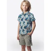 KOROSHI Camisa navy / azul claro / cáqui / branco