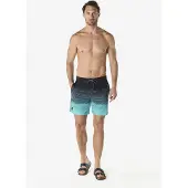 KOROSHI Calções de banho aqua / antracite
