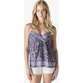 KOROSHI Top bege claro / navy / azure / laranja