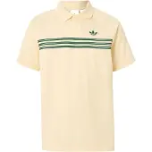 Adidas Originals Camisa 'CHEST STRIPES' amarelo claro / verde