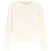 MixRay Casaco de malha branco lã