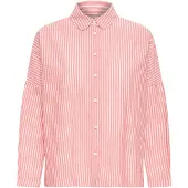 Ichi Blusa 'GILEY ' coral / branco