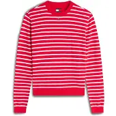 Tommy Hilfiger Pullover 'Flag Embroidery' vermelho / branco
