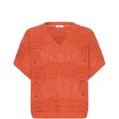 B.young Pullover 'NERO' laranja néon
