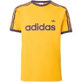 Adidas Originals Camisa 'Ringer' amarelo / roxo escuro