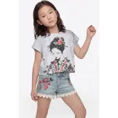 KOROSHI Camisola cinzento escuro / arando / preto / branco