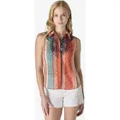 KOROSHI Blusa cyclam / alperce / lagosta / preto