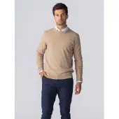 TeeShoppen Pullover ' Pullover Crew ' bege
