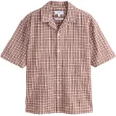 Next Camisa castanho / cor-de-rosa / magenta / branco