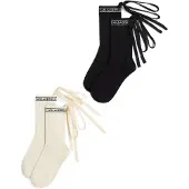 Karl Lagerfeld Meias ' Logo-Schnürsocken - 2er-Packung ' preto