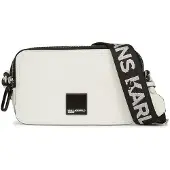 Karl lagerfeld JEANS Mala de ombro preto / branco