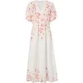 TATUUM Vestido 'Sofiya' laranja claro / cor-de-rosa / rosa claro / offwhite