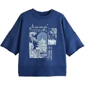 Next Sweatshirt azul pastel / azul escuro / offwhite