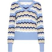 B.young Pullover 'MMORLA' bege / azul claro / branco