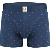 Adam Boxers 'Valentijn' azul noturno / vermelho