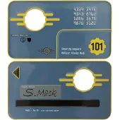 Fanatic Réplica De Prato Fallout 3 Vault 101 Security Keycard