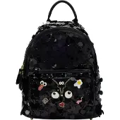 MyMo Pop Mochila 'Pop Eyetheme' amarelo / vermelho escuro / preto / branco