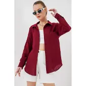 Big Dart Blusa borgonha