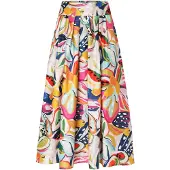 TATUUM Saia 'Festi' bege claro / navy / rosa claro / vermelho sangue
