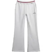 Superdry para mulher. W7011097A Calças Flare Jogger cinzentas (L), Casual, Cinza, Algodão
