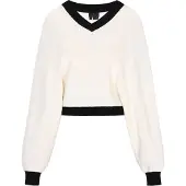 Dreimaster Klassik Pullover 'Classic Look' preto / offwhite
