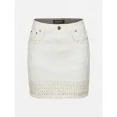KOROSHI Saia branco denim