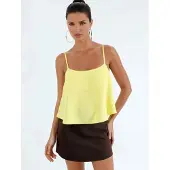 Busem Top amarelo limão