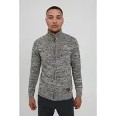 !Solid Casaco de malha 'Pomeroy' castanho / cinzento / branco