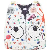 MyMo Pop Mochila 'Pop Eyetheme' navy / cinzento / vermelho / branco