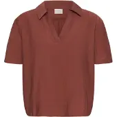 Kaffe Blusa castanho escuro