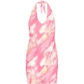 IZIA Vestido laranja / rosa