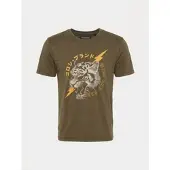 KOROSHI Camisa ecru / castanho / amarelo